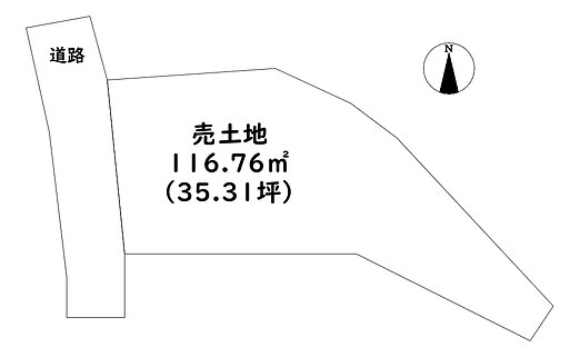 売土地　八代市萩原町1丁目の間取り